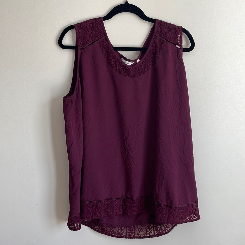 Reitmans Plum Dressy Tank Top